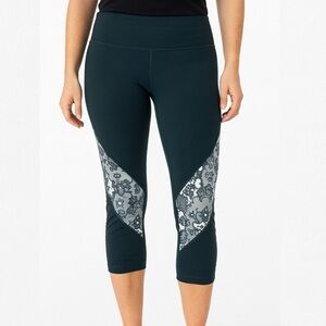 Fabletics Cropped Lace Detail Leggings